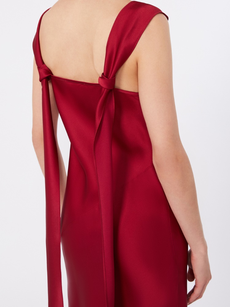 Envers satin slip dress - RUBY - 4