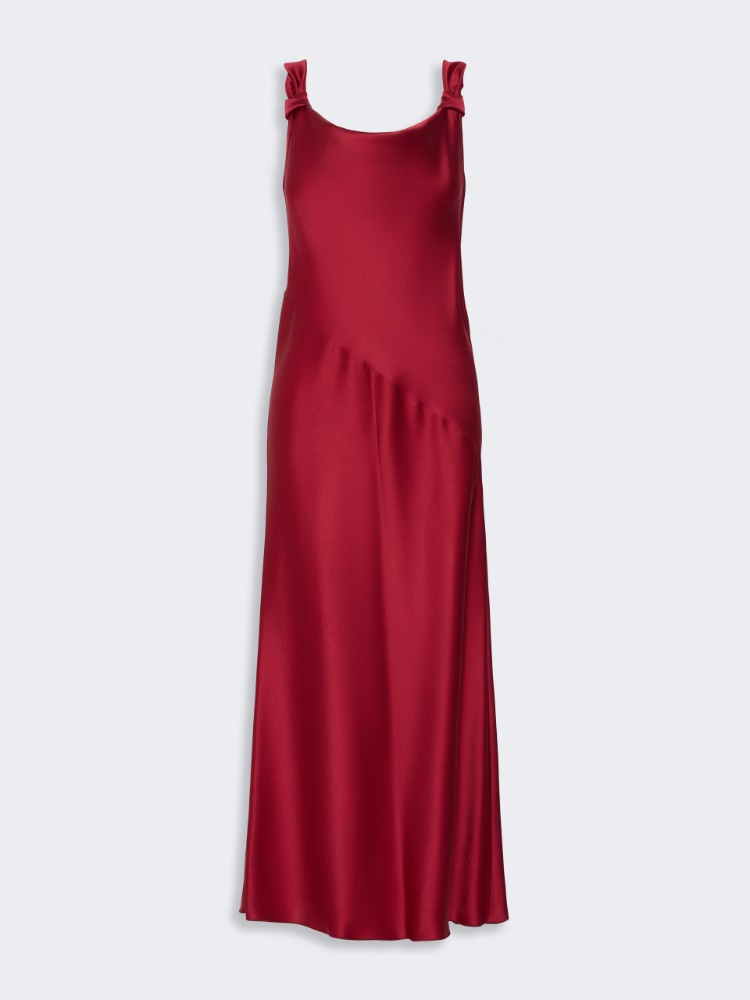 Envers satin slip dress - RUBY - 5