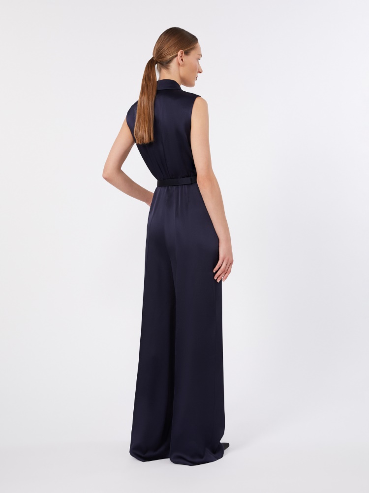 Envers satin Tuxedo jumpsuit - MIDNIGHTBLUE - 3