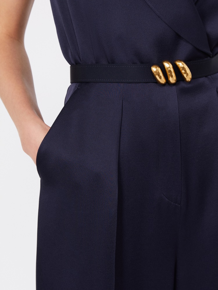 Envers satin Tuxedo jumpsuit - MIDNIGHTBLUE - 4