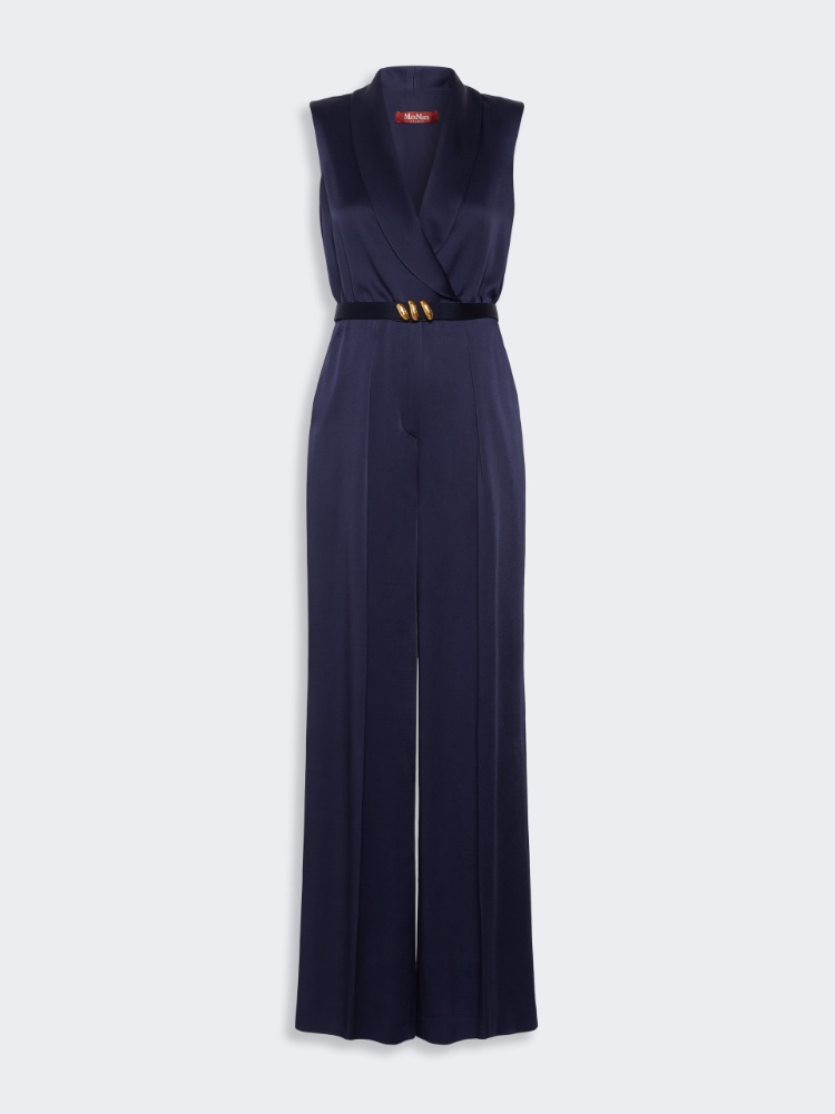 Envers satin Tuxedo jumpsuit - MIDNIGHTBLUE