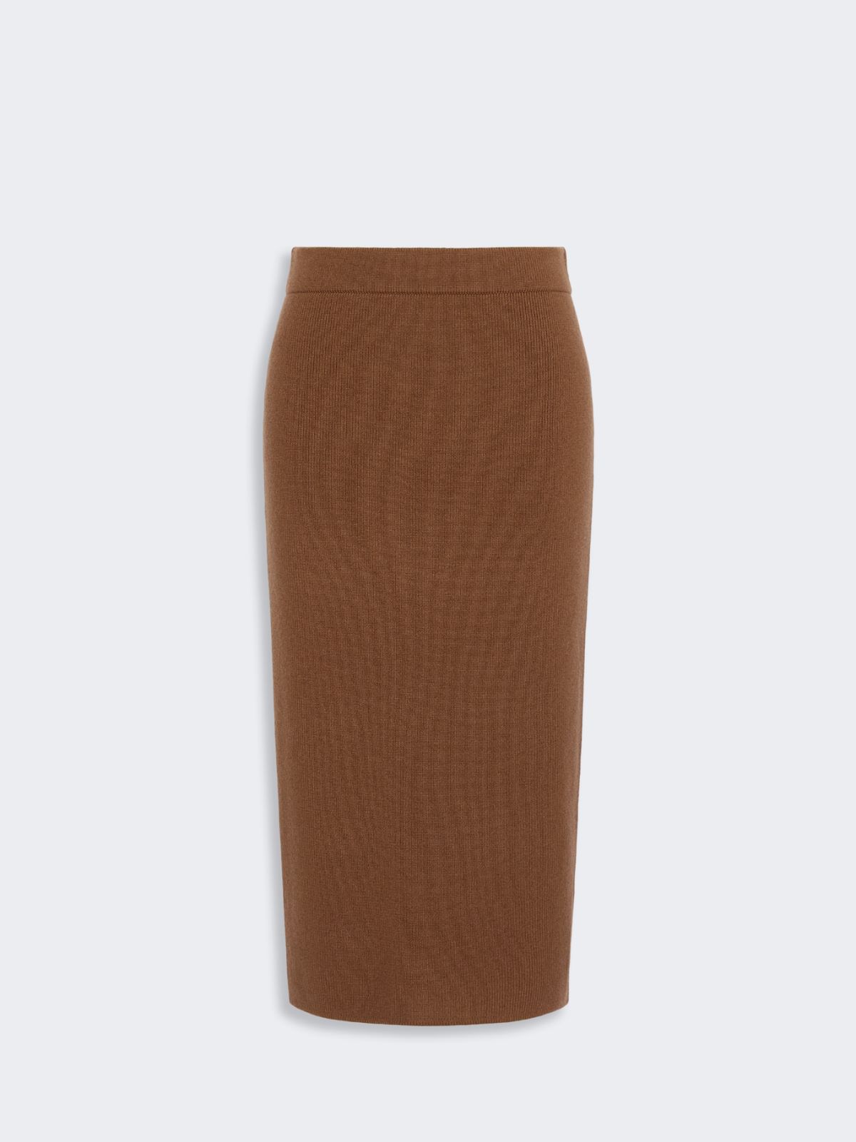 Wool and cashmere pencil skirt - TOBACCO - Max Mara - 5