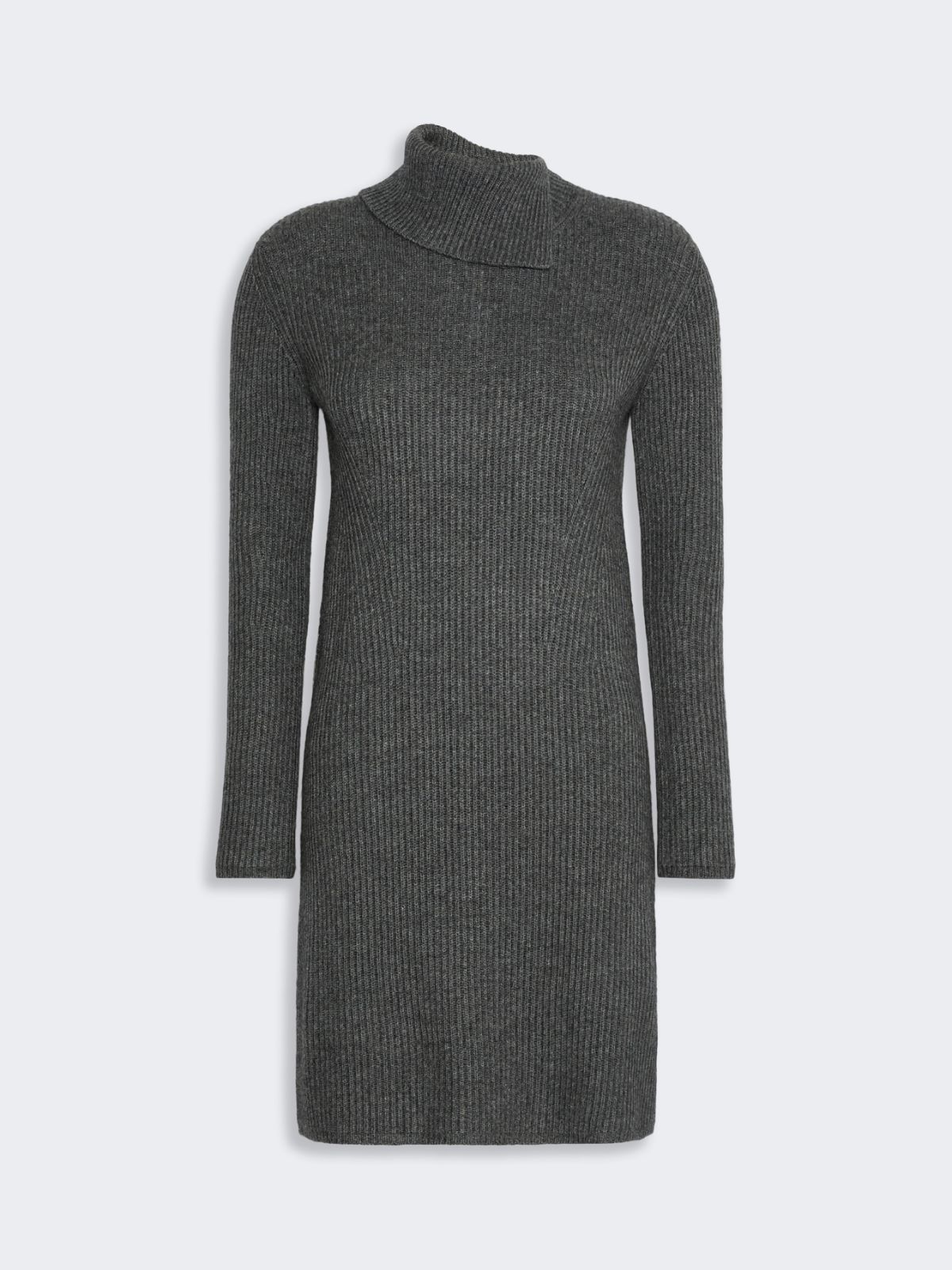 Wool and cashmere knit midi dress - DARK GREY - Max Mara - 5