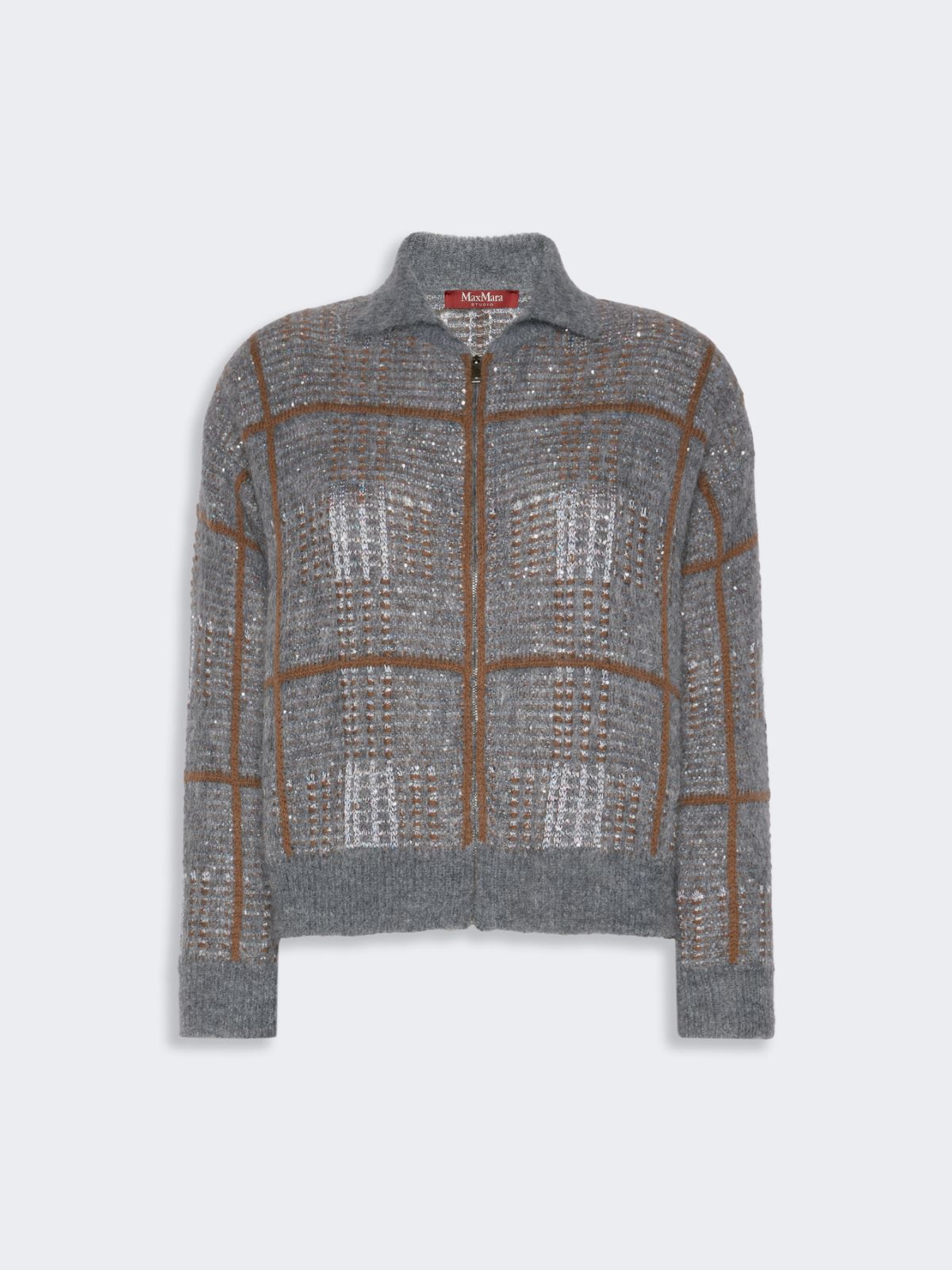 [エジツィオ] ウール モヘヤ カシミヤ カーディガン - MEDIUM GREY - マックスマーラ公式サイト - 5
