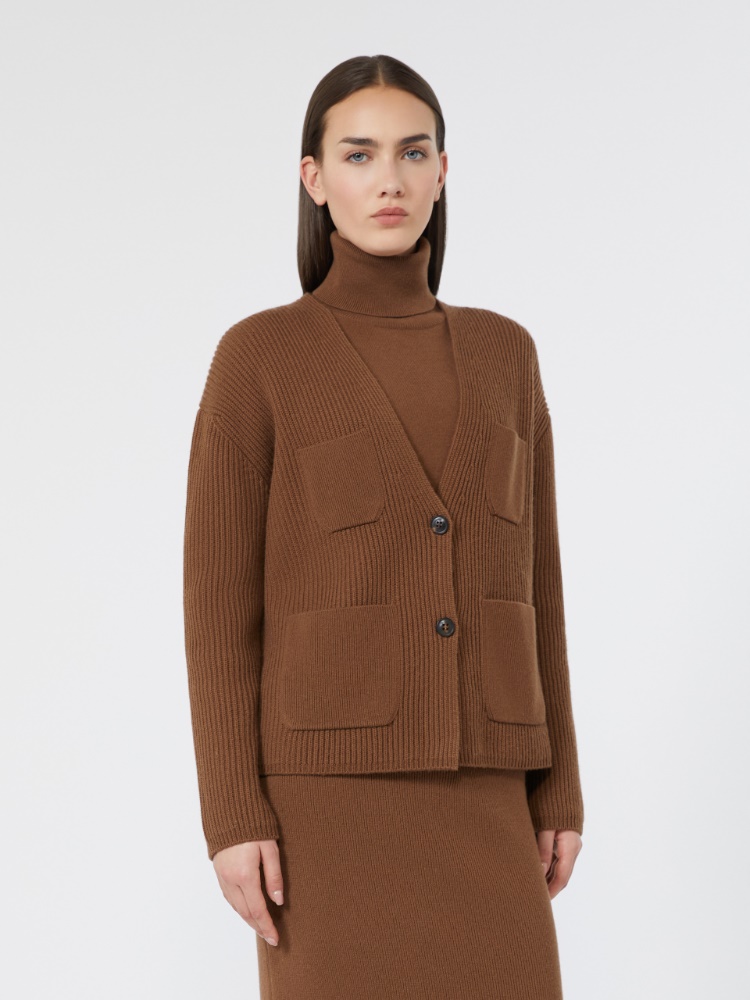 Wool and cashmere cardigan - TOBACCO - Max Mara - 2