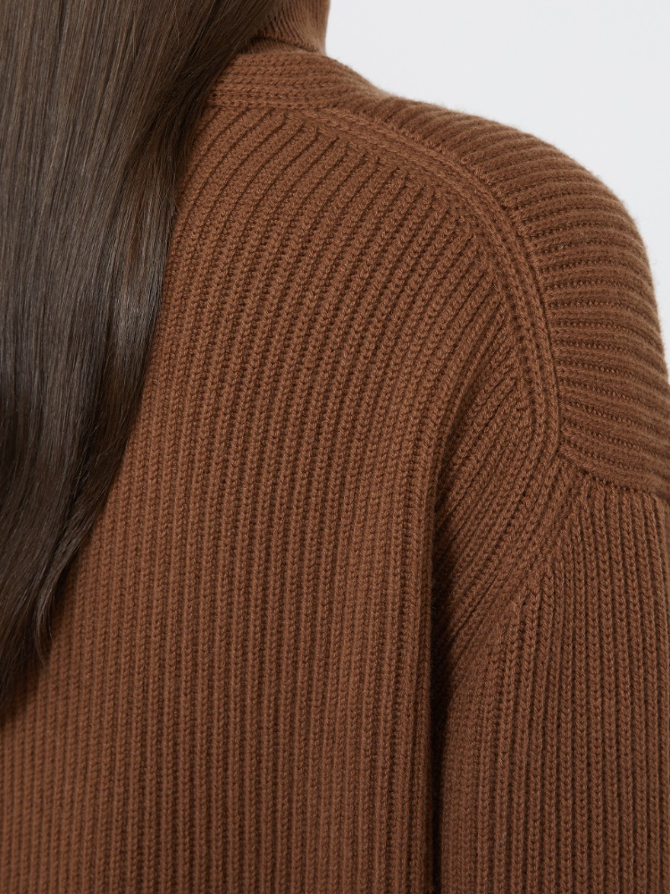 Wool and cashmere cardigan - TOBACCO - Max Mara - 5