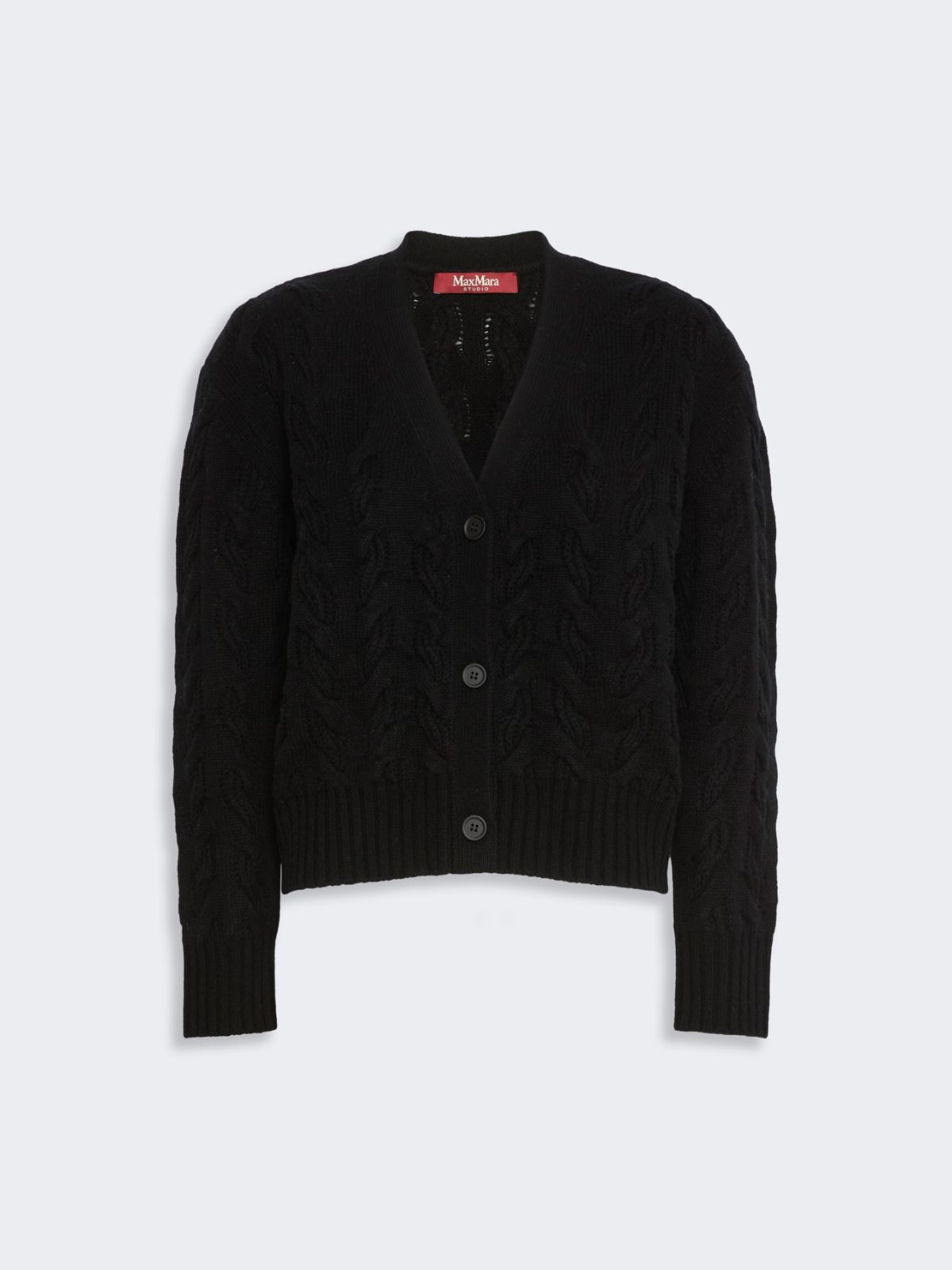 Wool and cashmere cardigan - BLACK - Max Mara - 5