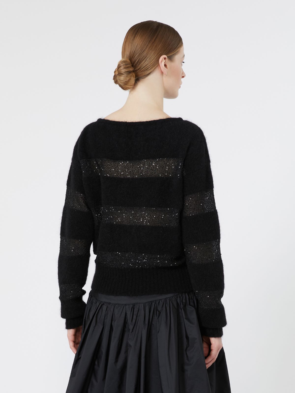 Relaxed-fit mohair yarn sweater - BLACK - Max Mara - 3