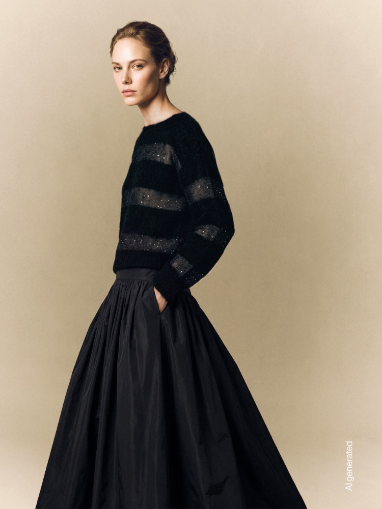 Weicher Pullover aus Mohair + SCHWARZ - Max Mara