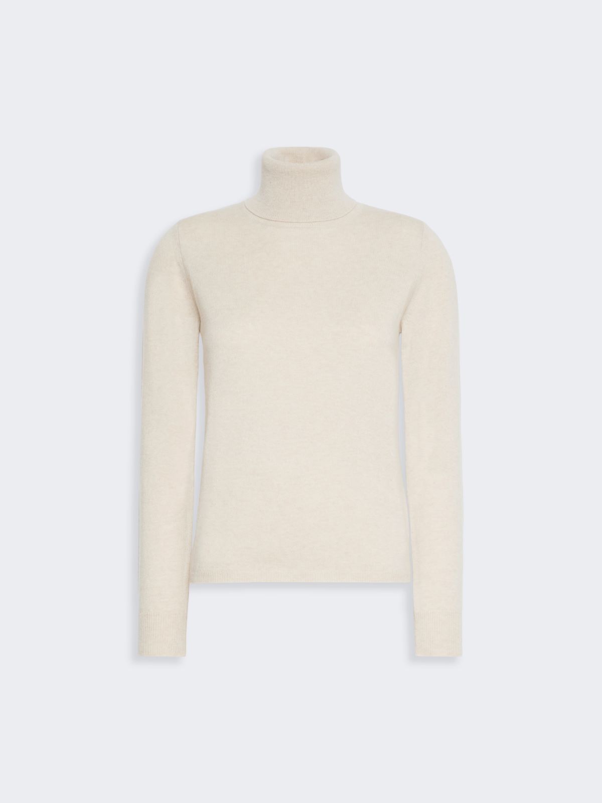 Wool and cashmere turtleneck sweater - BEIGE - Max Mara - 5