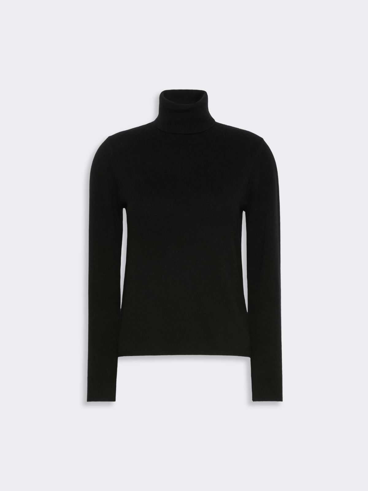Wool and cashmere turtleneck sweater - BLACK - Max Mara - 4
