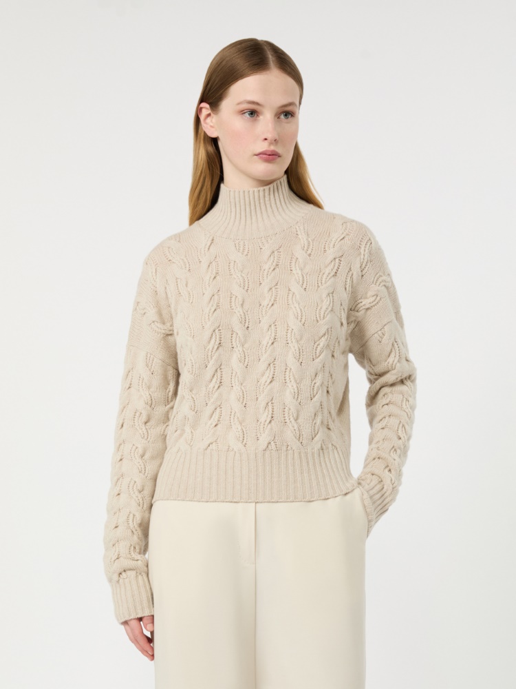 Comfortable wool and cashmere sweater - BEIGE - Max Mara - 2