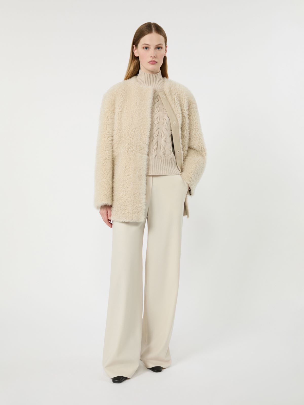 Comfortable wool and cashmere sweater + BEIGE - Max Mara