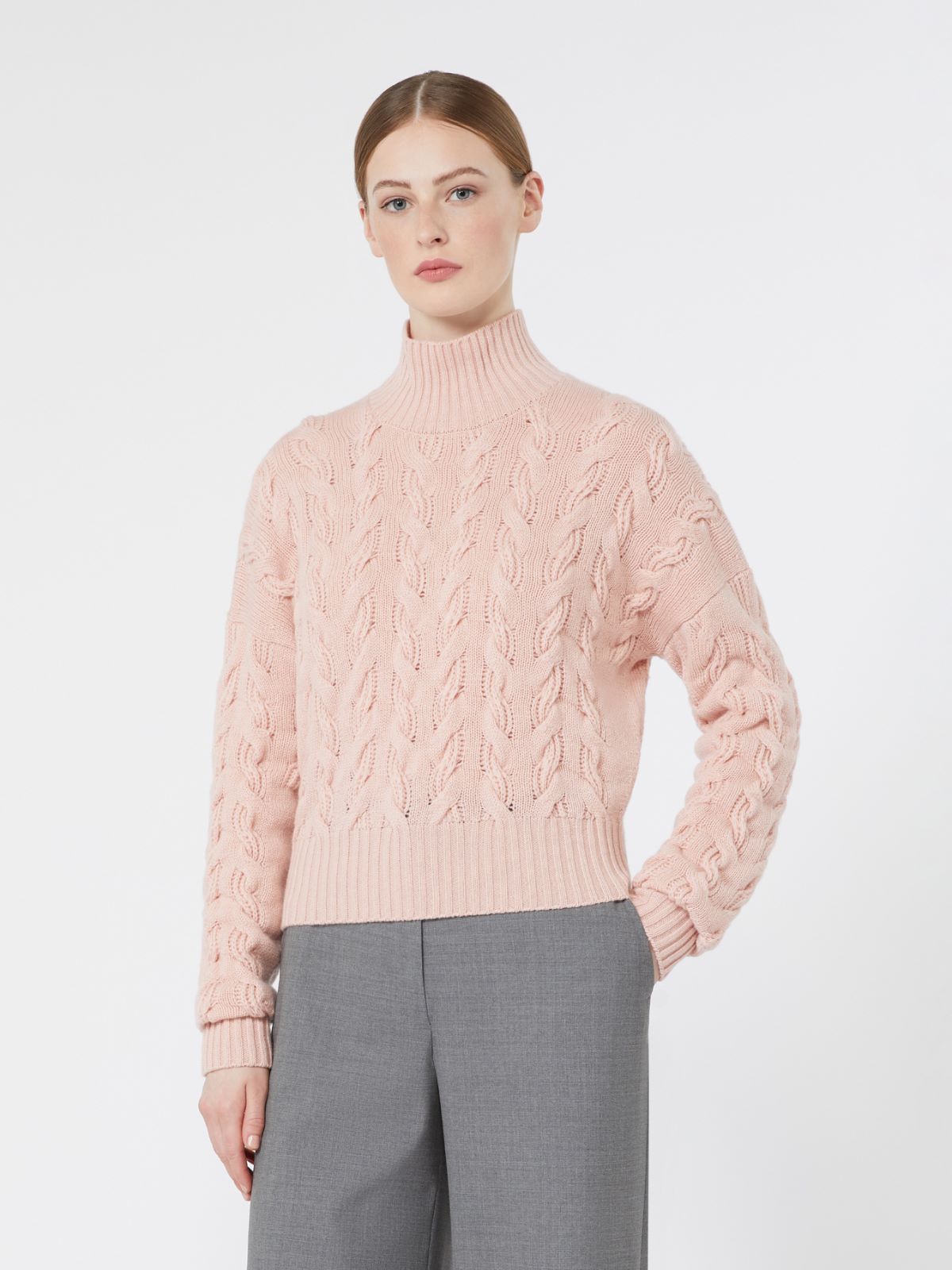 Comfortable wool and cashmere sweater - PINK - Max Mara - 2
