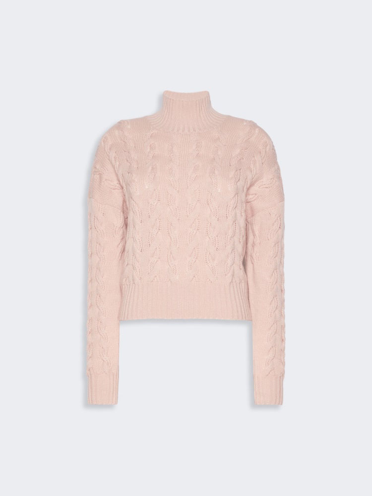 Comfortable wool and cashmere sweater - PINK - Max Mara - 6