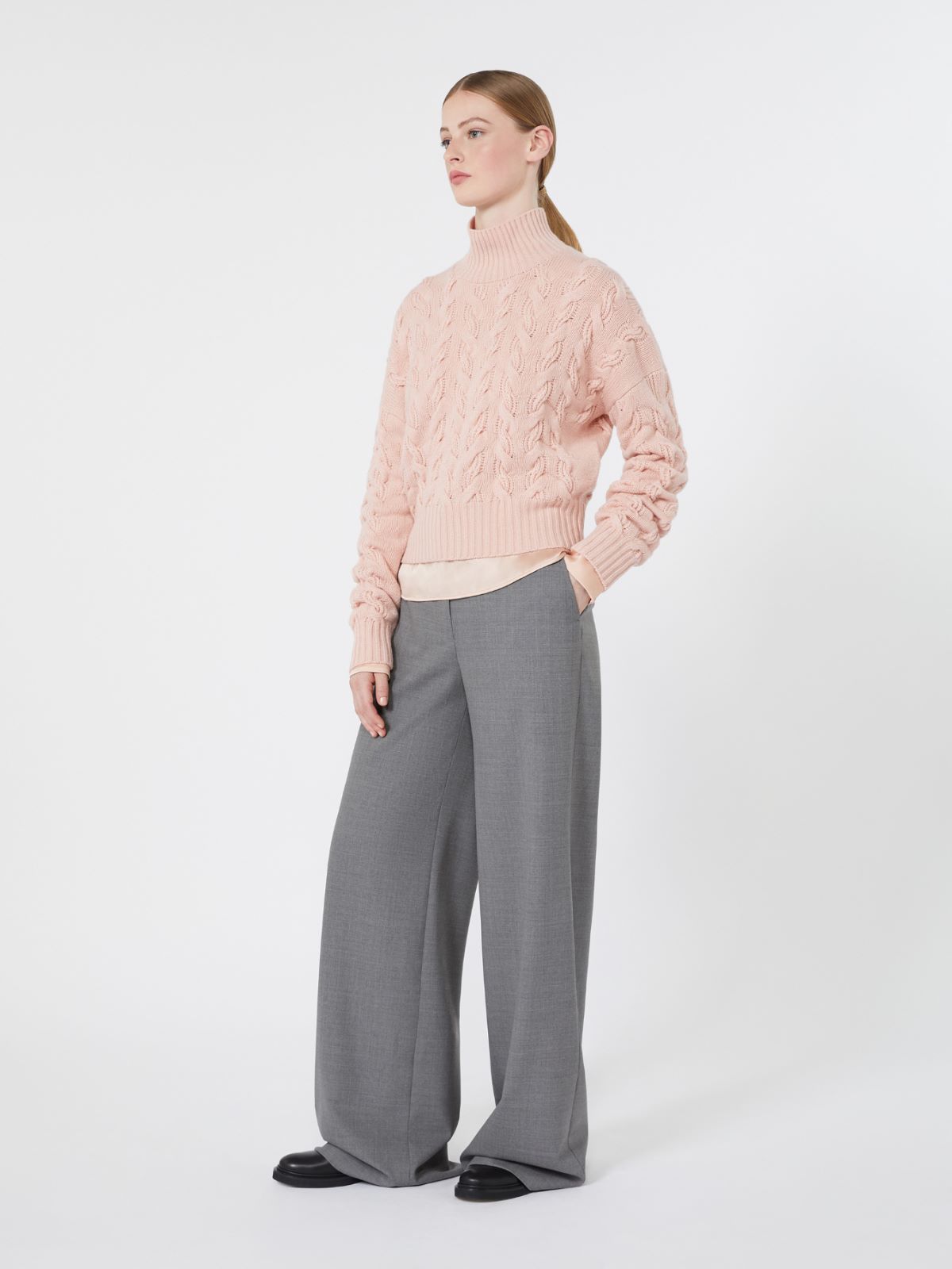 Comfortable wool and cashmere sweater - PINK - Max Mara