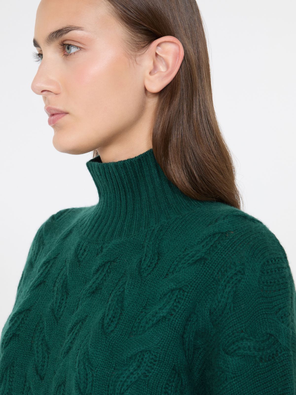 Comfortable wool and cashmere sweater - GREEN - Max Mara - 4