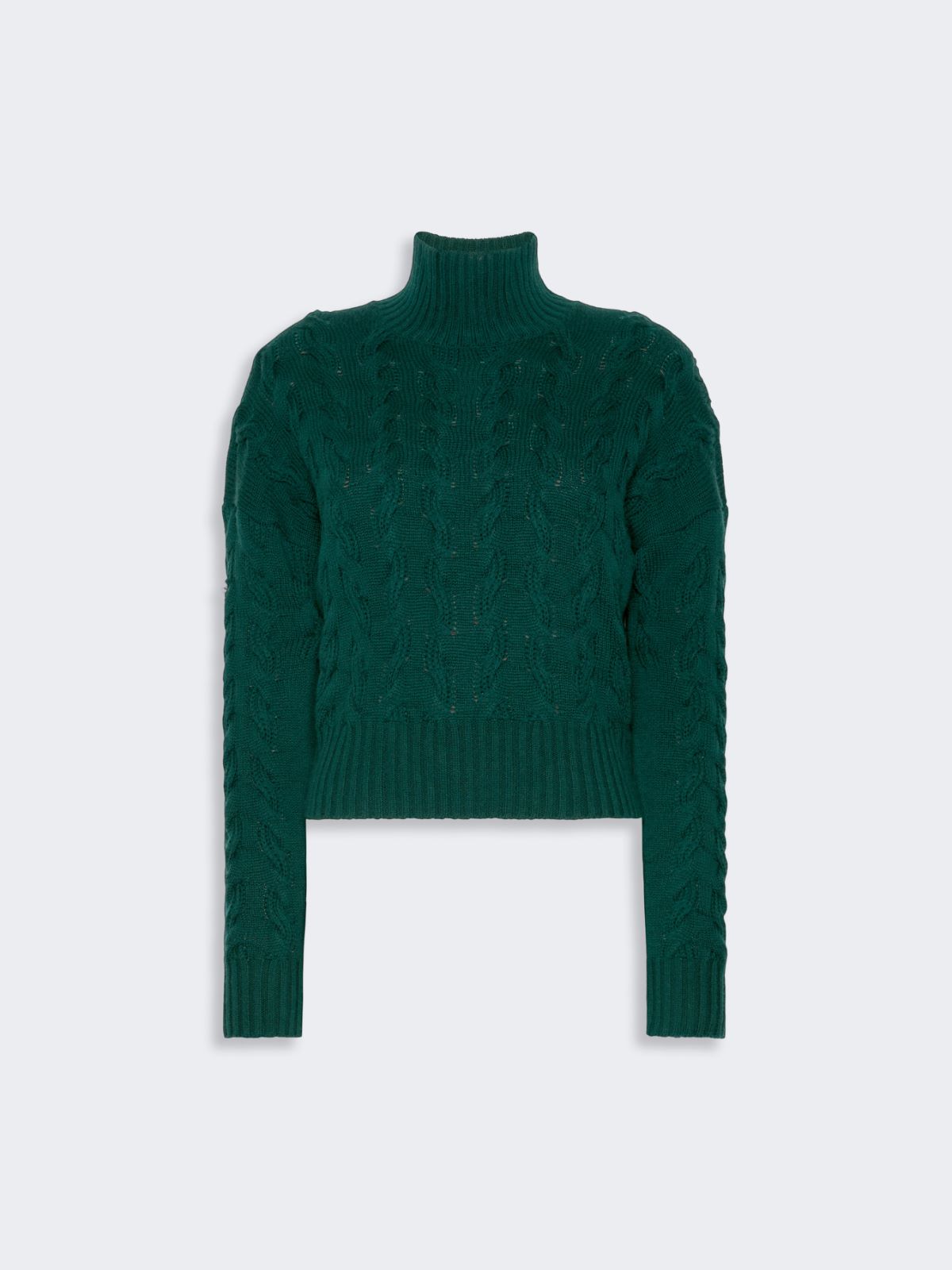 Comfortable wool and cashmere sweater - GREEN - Max Mara - 5