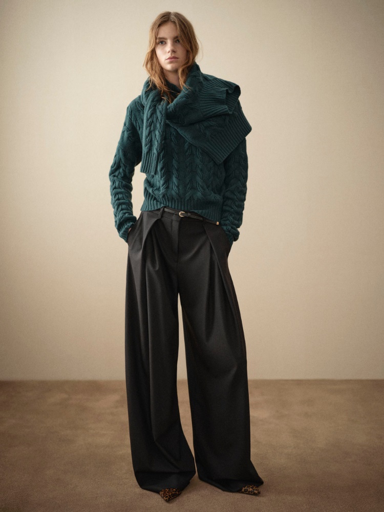 Comfortable wool and cashmere sweater + GREEN - Max Mara