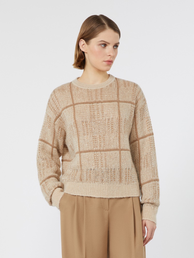 Boxy-fit wool, mohair and cashmere sweater - ECRU - Max Mara - 2