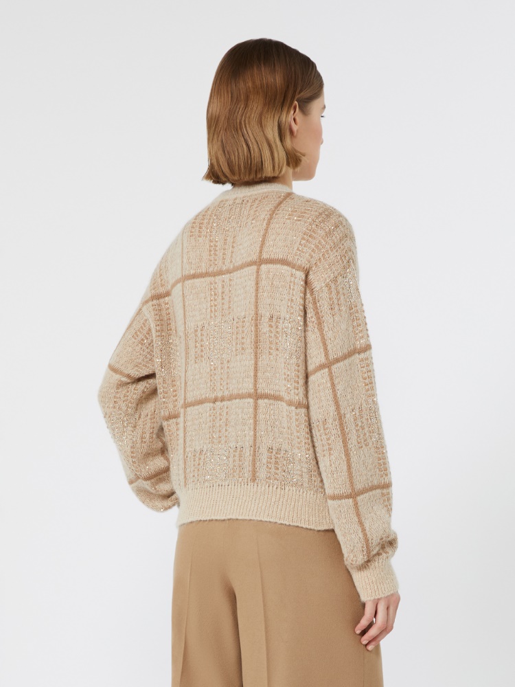 Boxy-fit wool, mohair and cashmere sweater - ECRU - Max Mara - 3