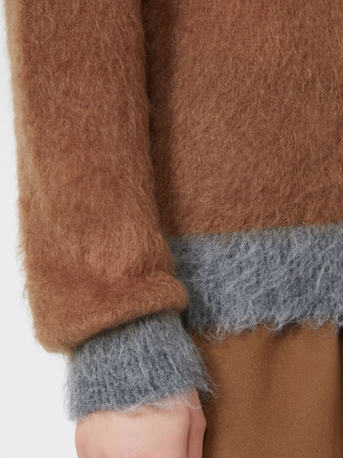 Fair Isle wool and mohair sweater - TOBACCO - Max Mara - 5