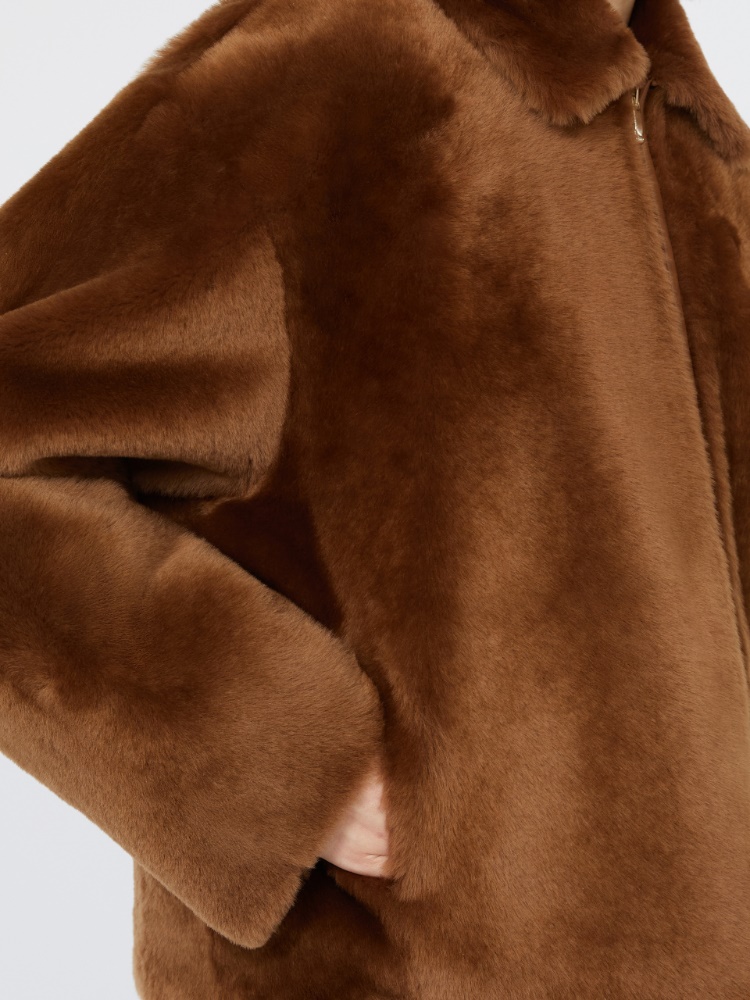 Veste boxy en peau de mouton - CUIR DE VACHE - Max Mara - 4