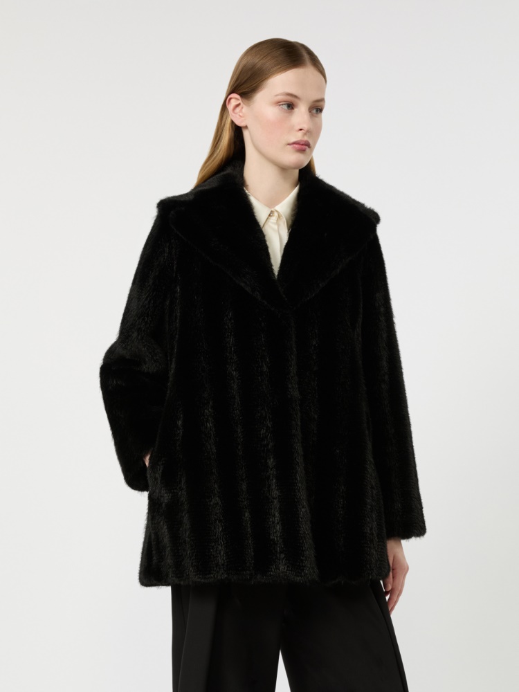 Manteau à la texture douce - NOIR - Max Mara - 2
