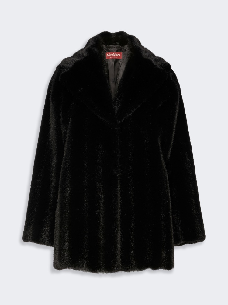 Manteau à la texture douce - NOIR - Max Mara - 5