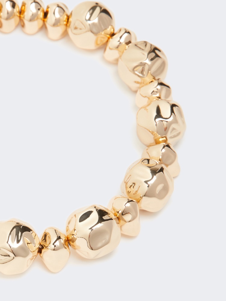 Irregular sphere-adorned choker necklace - GOLD - Max Mara - 2