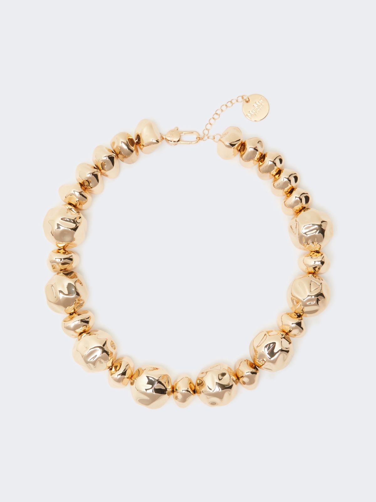Irregular sphere-adorned choker necklace - GOLD - Max Mara