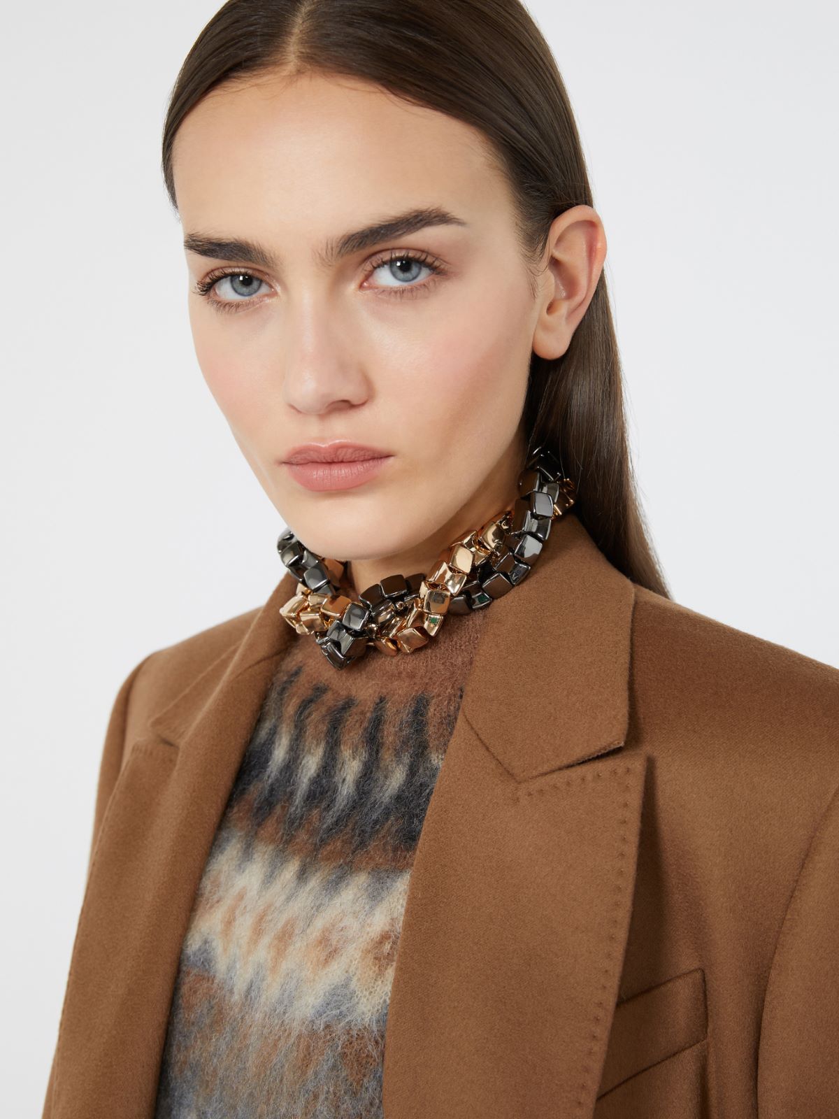 Metal choker necklace - GOLD - Max Mara - 3