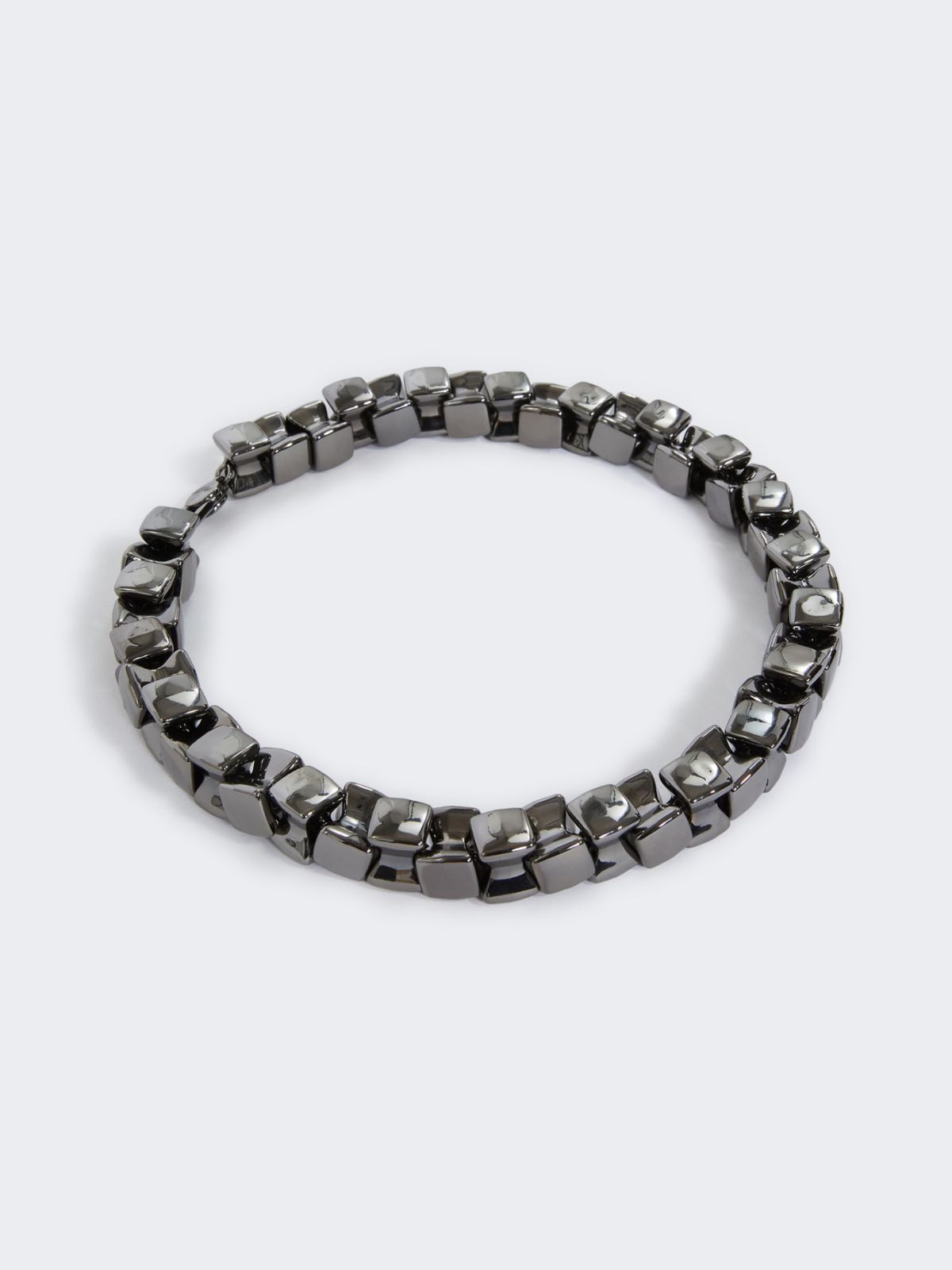 Metal choker necklace - DARK GREY - Max Mara - 2