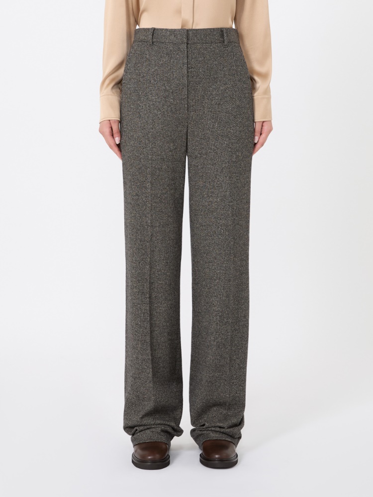Flared jacquard jersey trousers - CAMEL - Max Mara - 2