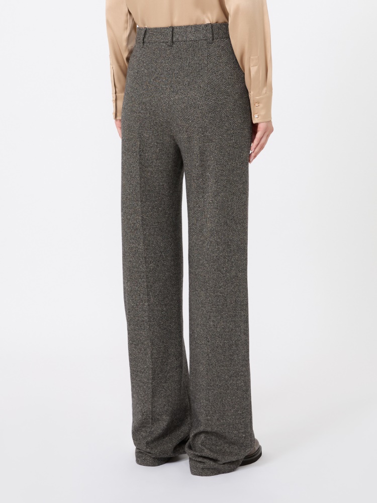 Flared jacquard jersey trousers - CAMEL - Max Mara - 3