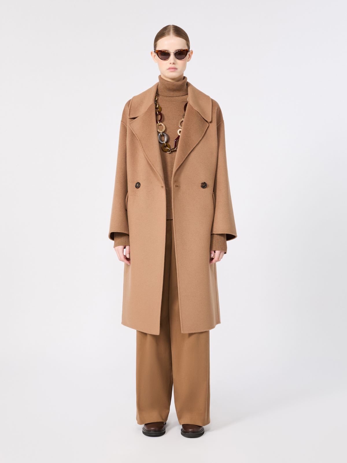 브루노 버진울 코트 - CAMEL - Max Mara