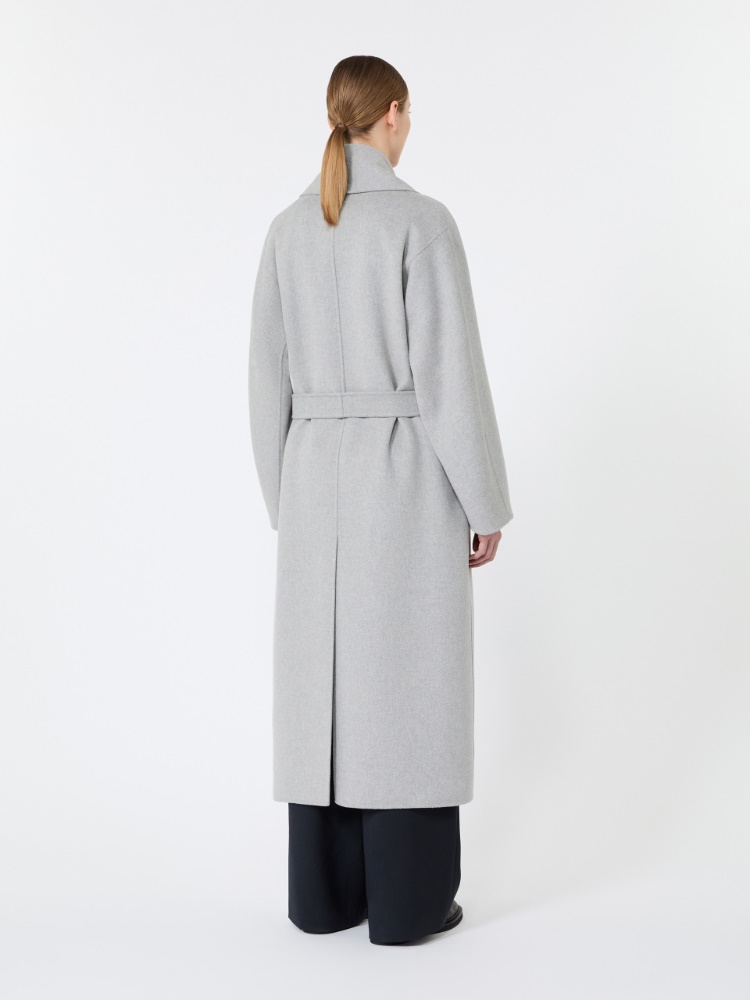 Double wool robe coat - PEARL GREY - Max Mara - 3