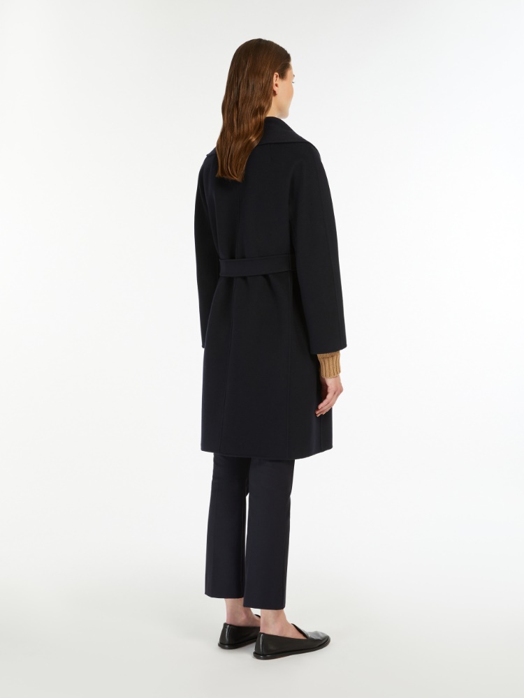 Double-faced wool robe coat - MIDNIGHTBLUE - 3