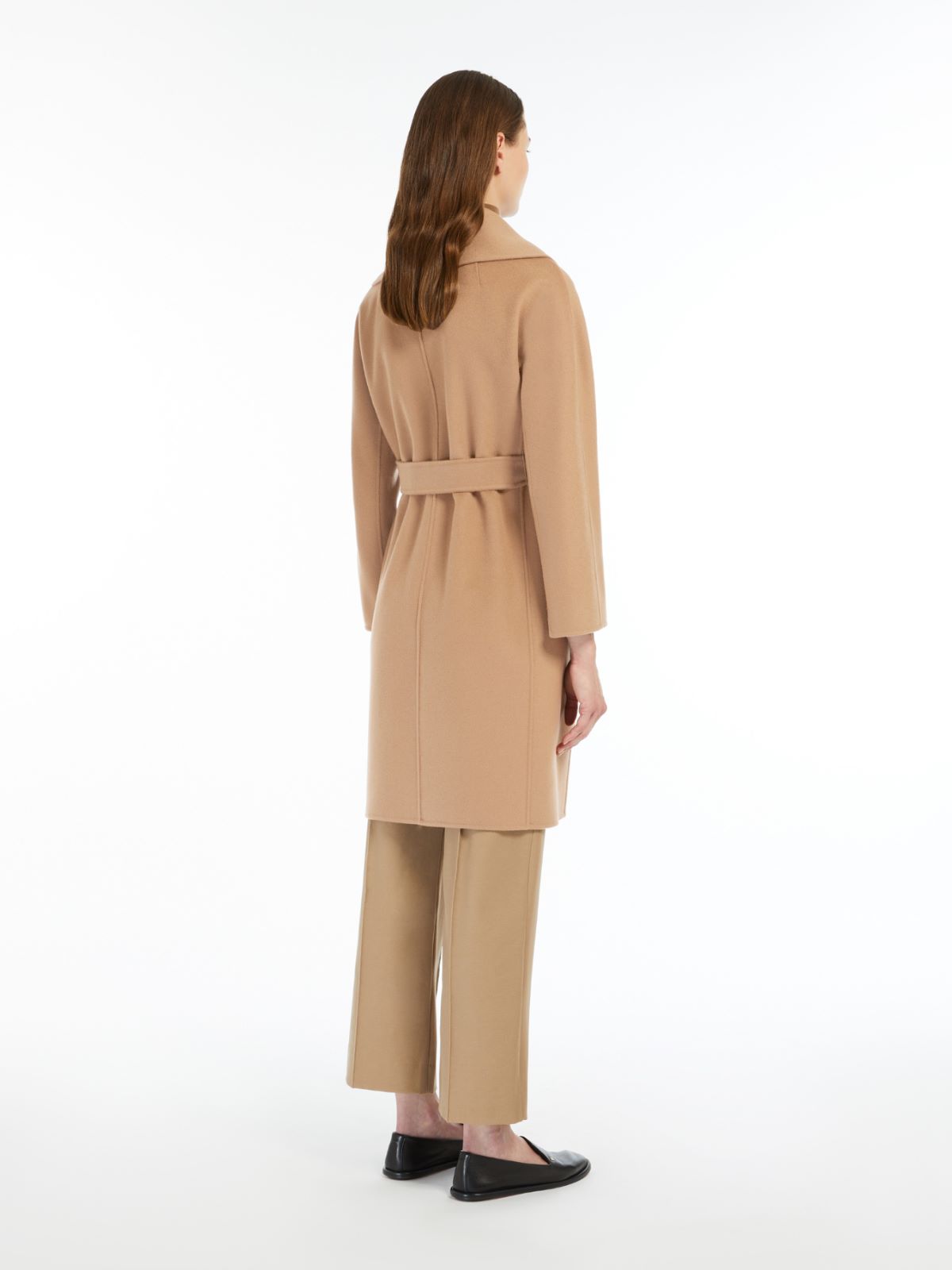 Double-faced wool robe coat - CAMEL - 3