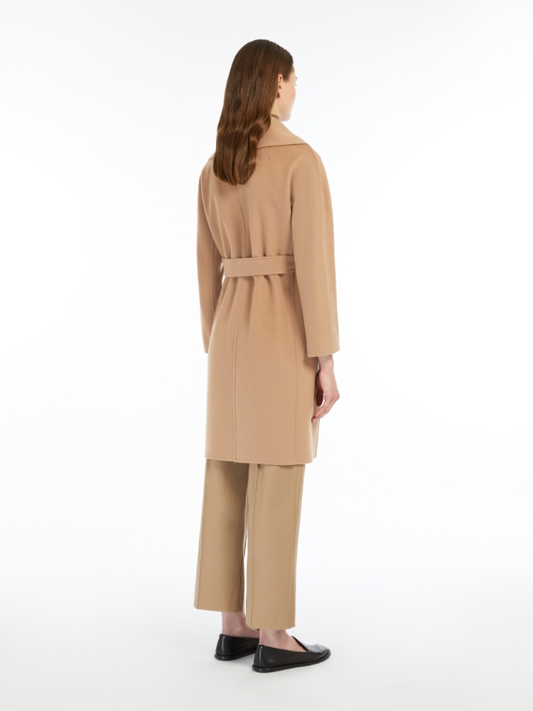 Double-faced wool robe coat - CAMEL - 3