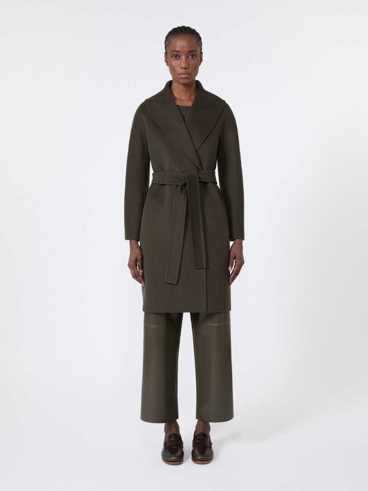 Double-faced wool robe coat - KAKI - 2
