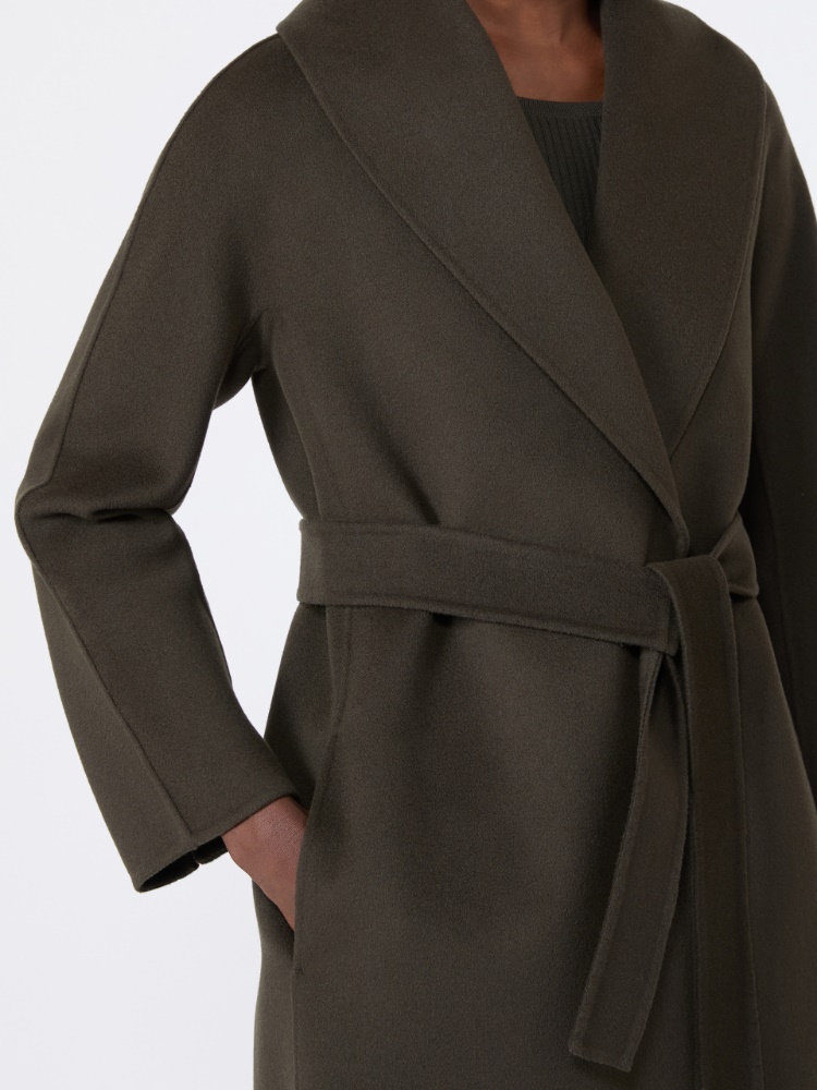 Double-faced wool robe coat - KAKI - 4