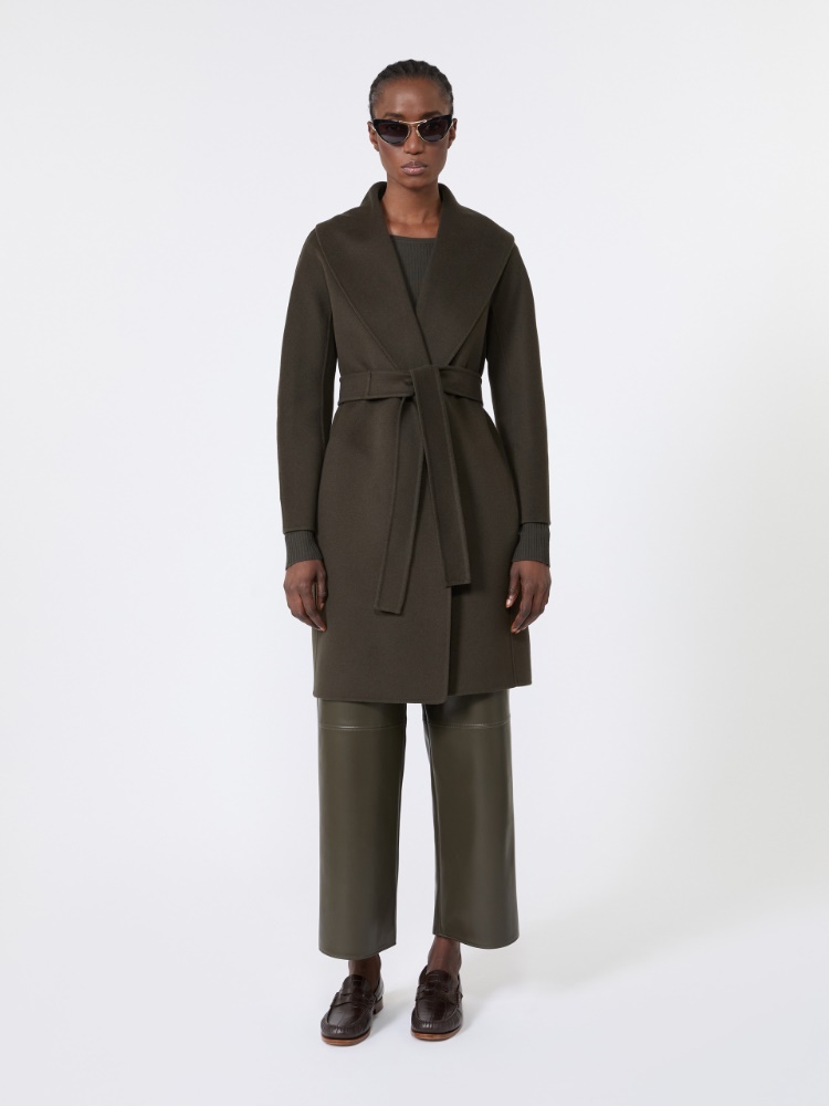 Double-faced wool robe coat - KAKI