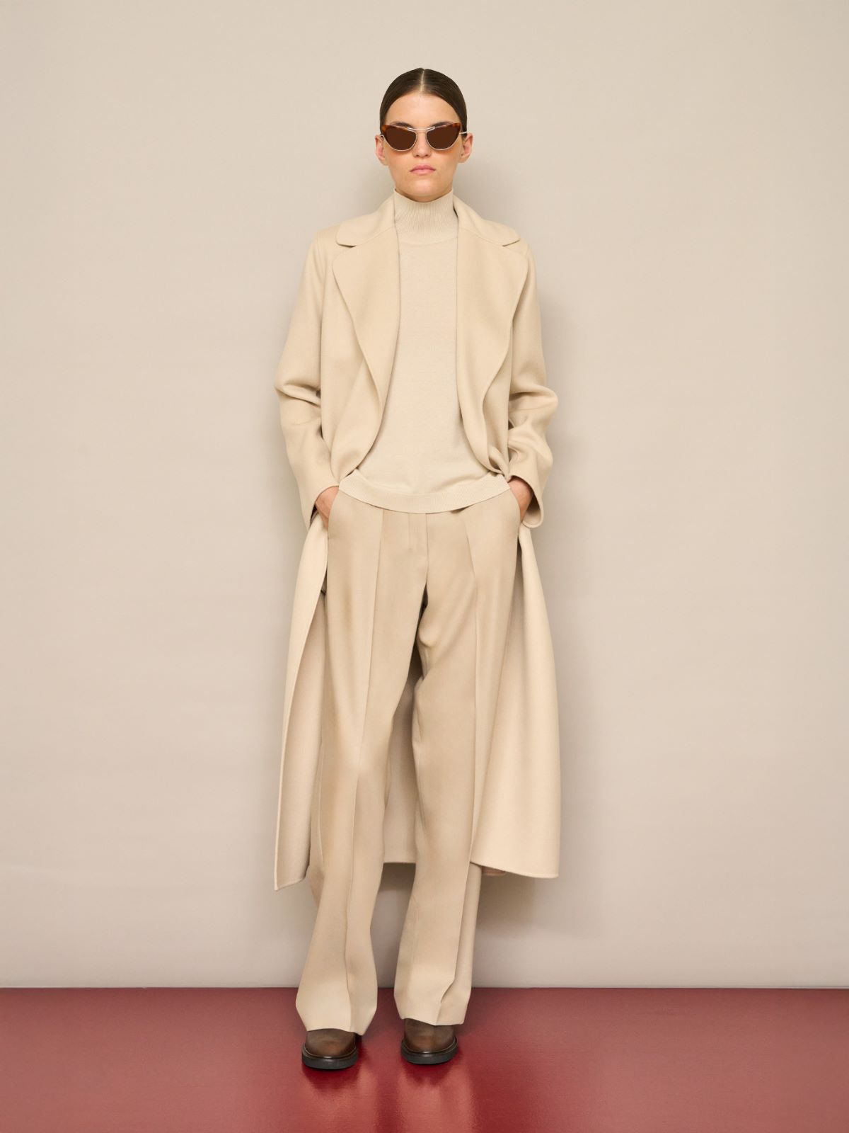 Wool broadcloth robe coat + ALBINO - Max Mara