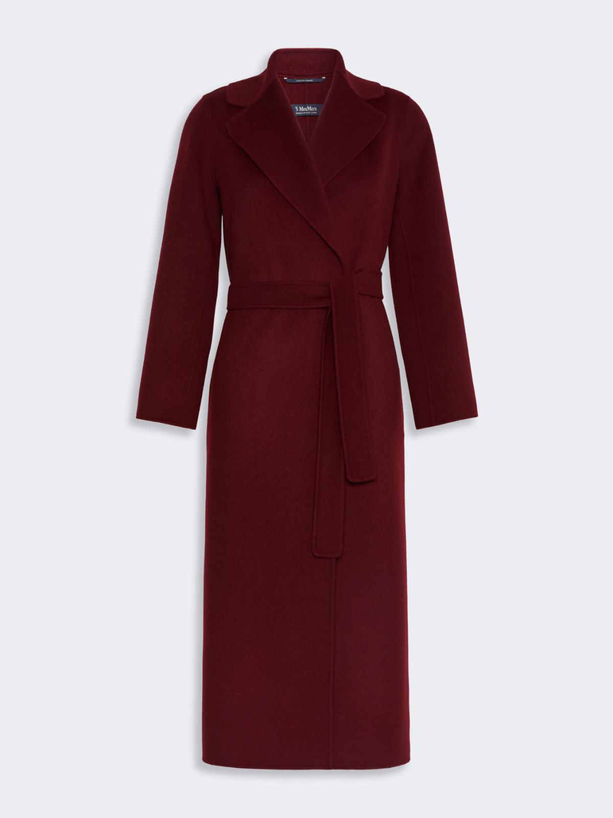 Wool broadcloth robe coat - BORDEAUX - Max Mara - 4