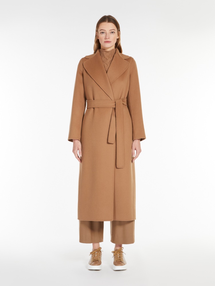 Wool drap wrap coat - CAMEL - 2