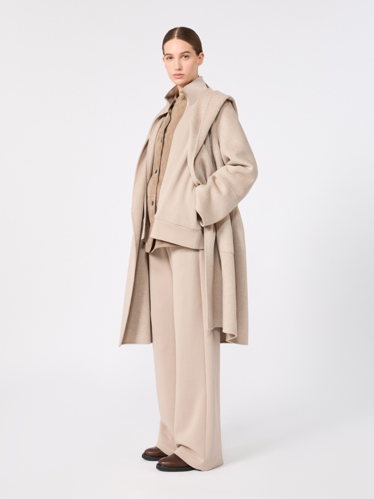 Robenmantel aus Wolle und Kaschmir - BEIGE