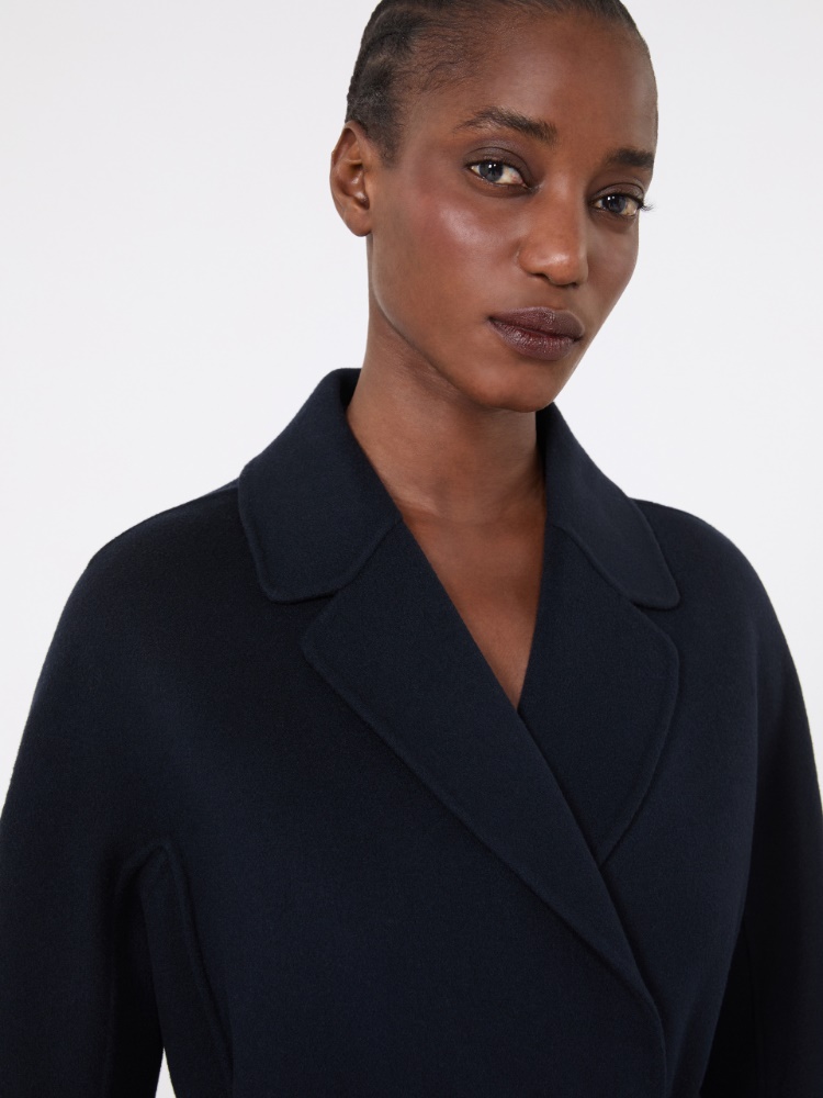 Short double-faced wool coat - MIDNIGHTBLUE - Max Mara - 4