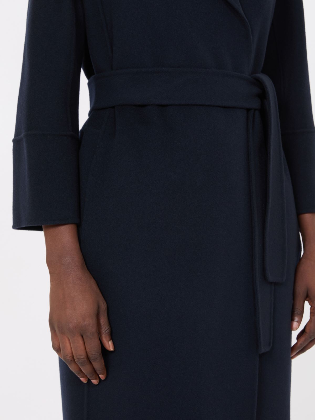 Short double-faced wool coat - MIDNIGHTBLUE - Max Mara - 5