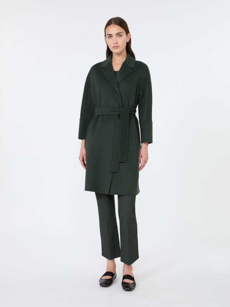 Short double-faced wool coat - DARK GREEN - Max Mara - 2